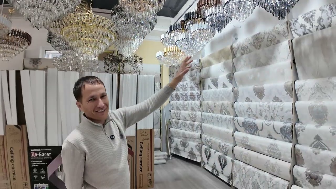 ЛЮСТРА ВА ОБОЙЛАР АРЗОНЛАБ КЕТДИ! XON DECOR OBOYLARI URGANCH