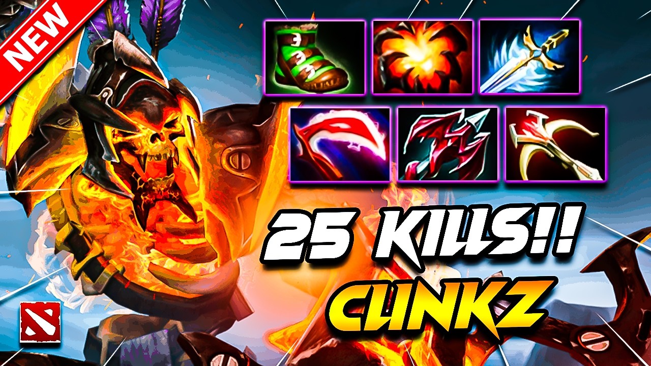 25 Kills!! CLINKZ DOTA 2 Gameplay | Dota 2 CLINKZ Gameplay | Clinkz Carry Build Pro Gameplay 7.40