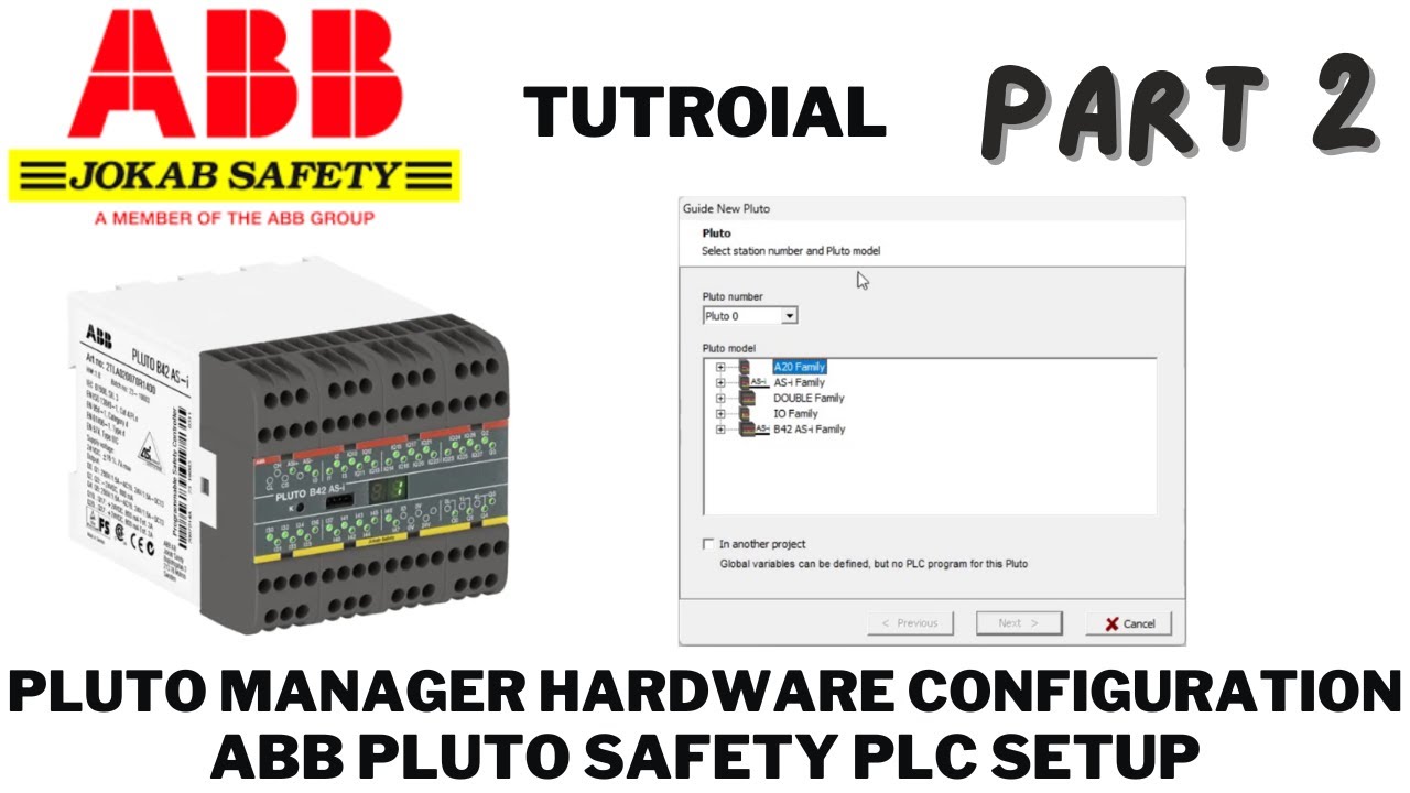Pluto Manager Tutorial &ndash; Part 2: Hardware Configuration | ABB Jokab safety