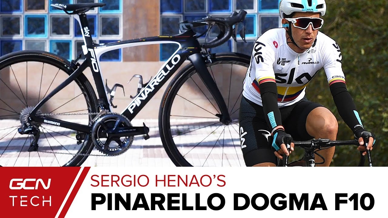 Sergio Henao's Custom Colombian Champion's Pinarello Dogma F10