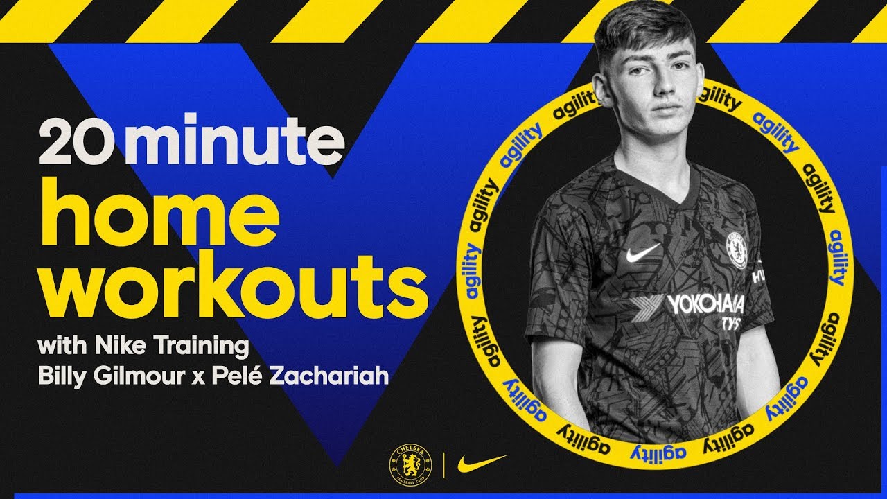 20 Minute Home Workout w/ Billy Gilmour & Nike Trainer Pele | Agility | No Equipment