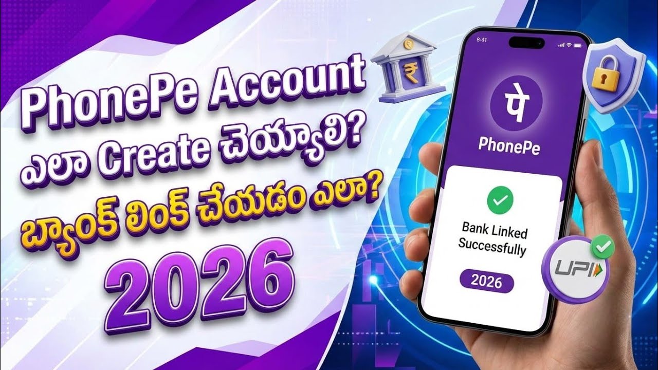 How to create phonepe account in telugu with atm card | How to create upi id in phonepe telugu 