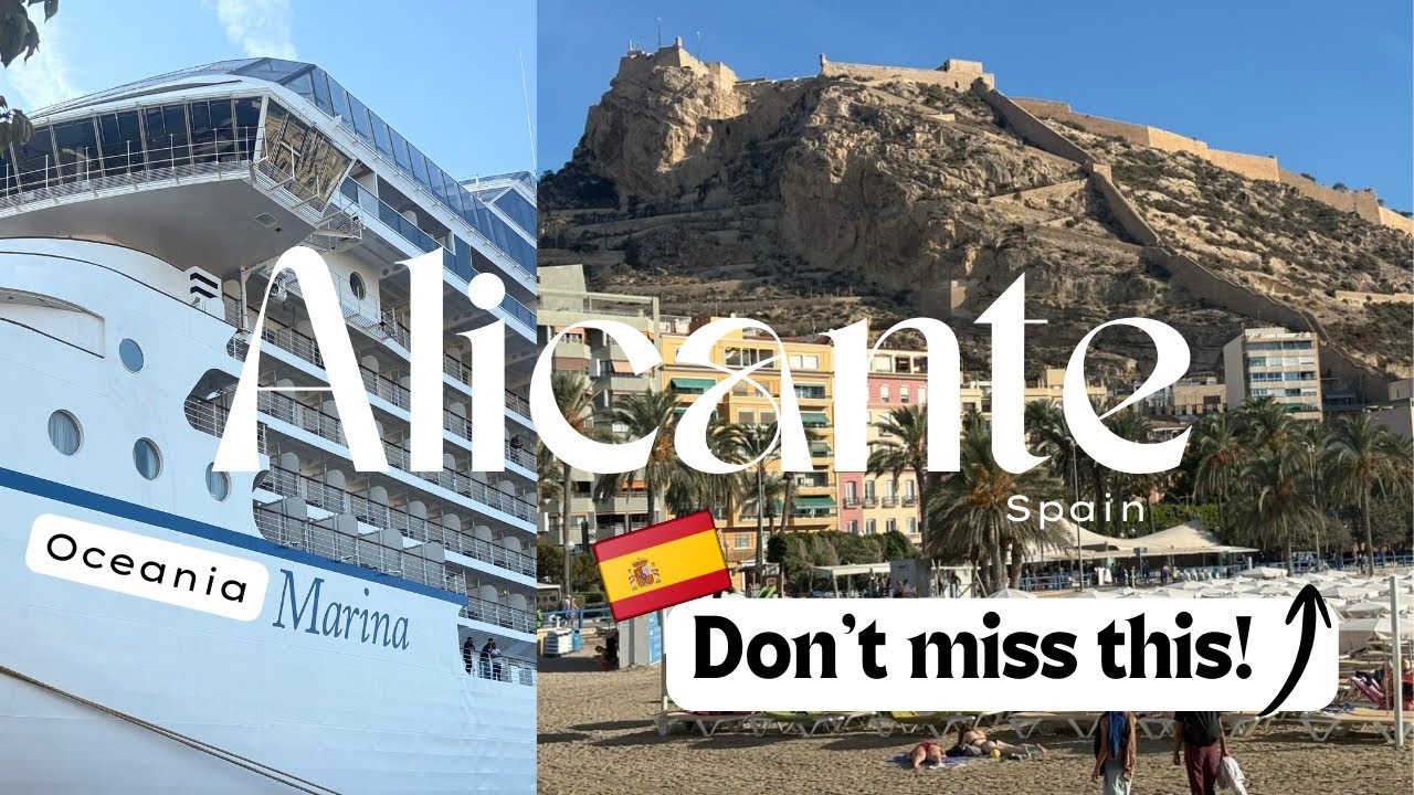 Alicante, Spain Cruise Port Day Trip 🇪🇸 Santa Bárbara Castle, Old Town & Beach