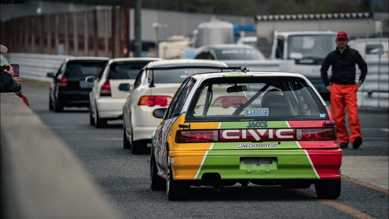 ゼロファイター開幕戦！！　N1 N2 OPEN混走！シビック　VTEC EF9 JACCS セントラルサーキット