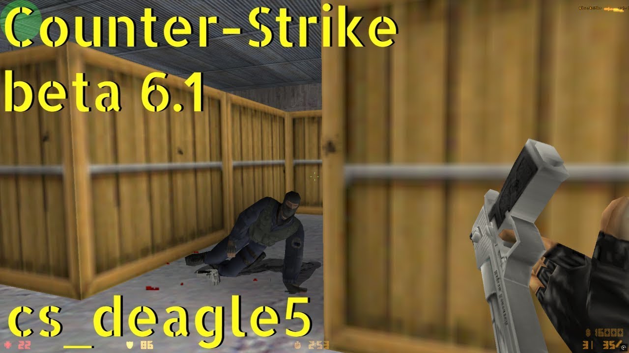 Counter-Strike beta 6.1 cs_deagle5 online gameplay - January 2026