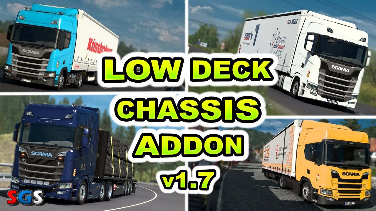 |ETS2 1.54| NG Scania P G R S Low Deck Chassis Addon v1.7 by Sogard3