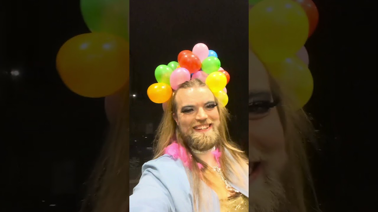 Me going outside on the way to my drag show