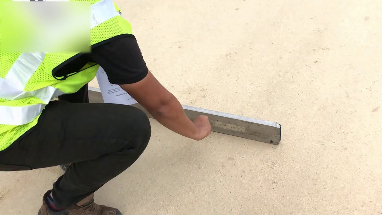 Straight Edge Test for Pavement Works