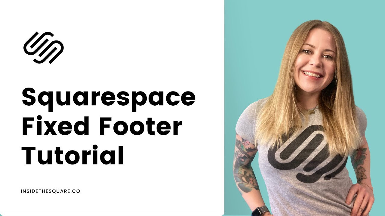 How to create a fixed footer in Squarespace // Squarespace CSS Tutorial