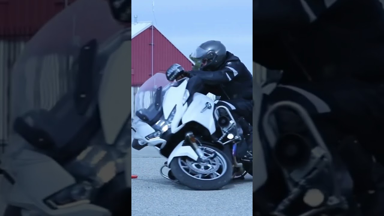 Extreme drop on the BMW 1250 RT-P