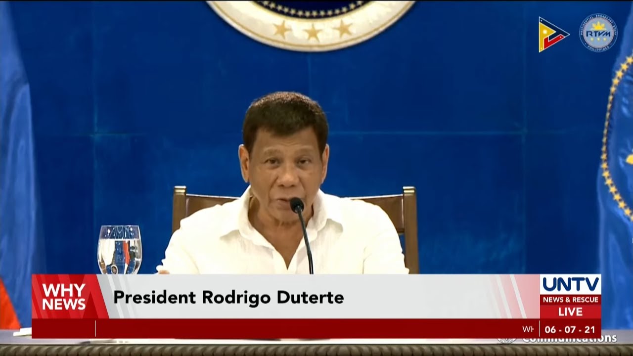 President Rodrigo Duterte Addresses the Nation | June 7, 2021