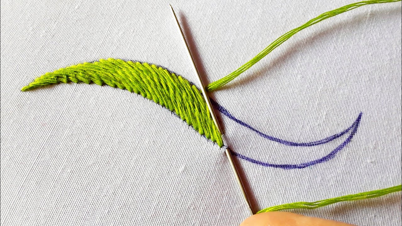 [Class - 93] How to do Roumanian Couching Stitch.