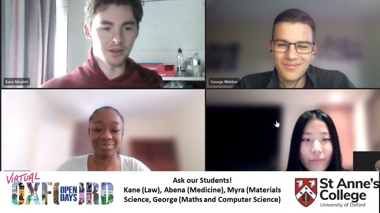 St Anne's College Virtual Open Day - Ambassador Q&A 2