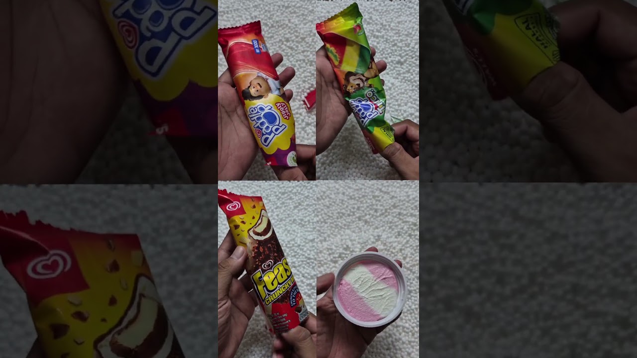hunting jajanan eskrim viral di styrofoam #shorts #jajanan #icecream #fyp