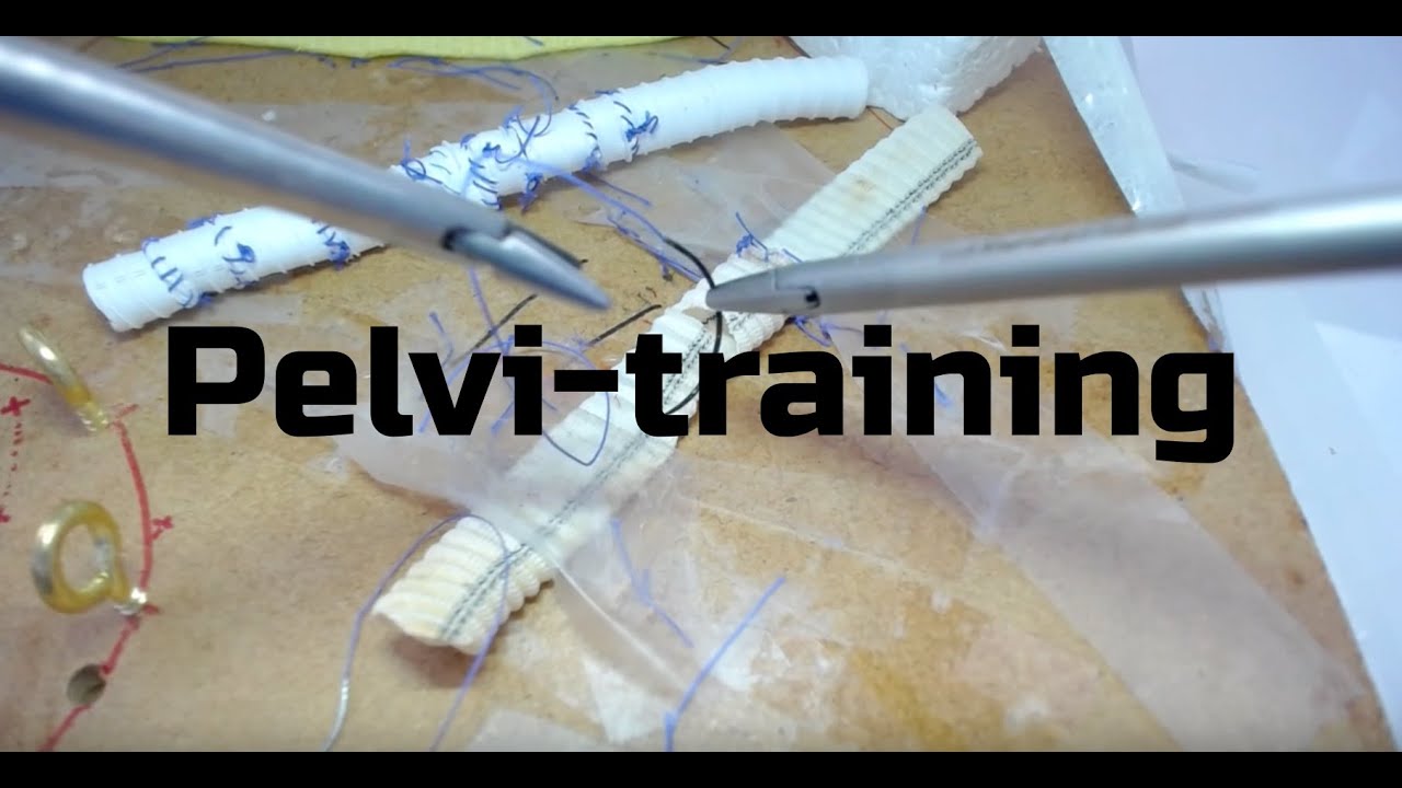 apprentissage de la coelioscopie sur pelvitrainer -noeud intracorporel