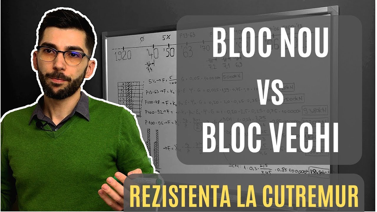 BLOC NOU vs BLOC VECHI - rezistenta la cutremur