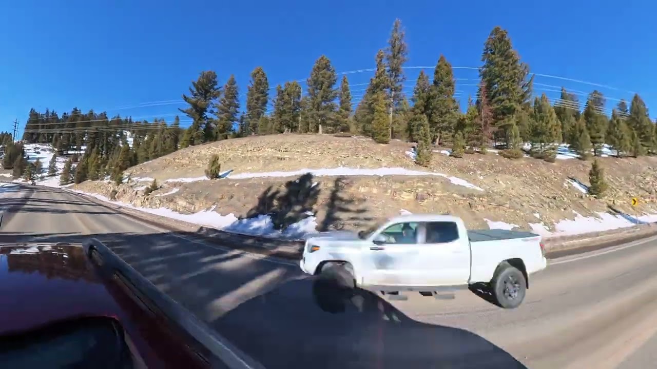 Parking lot to Parking Lot on a Bluebird day.