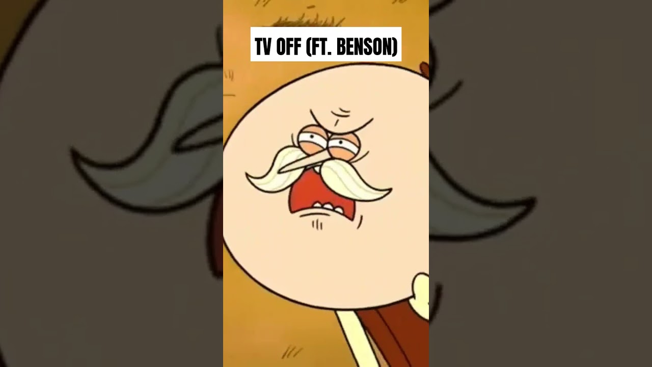 Benson features on Kendrick Lamar TV Off #kendricklamar #TV Off #Mustard #meme #regularshow