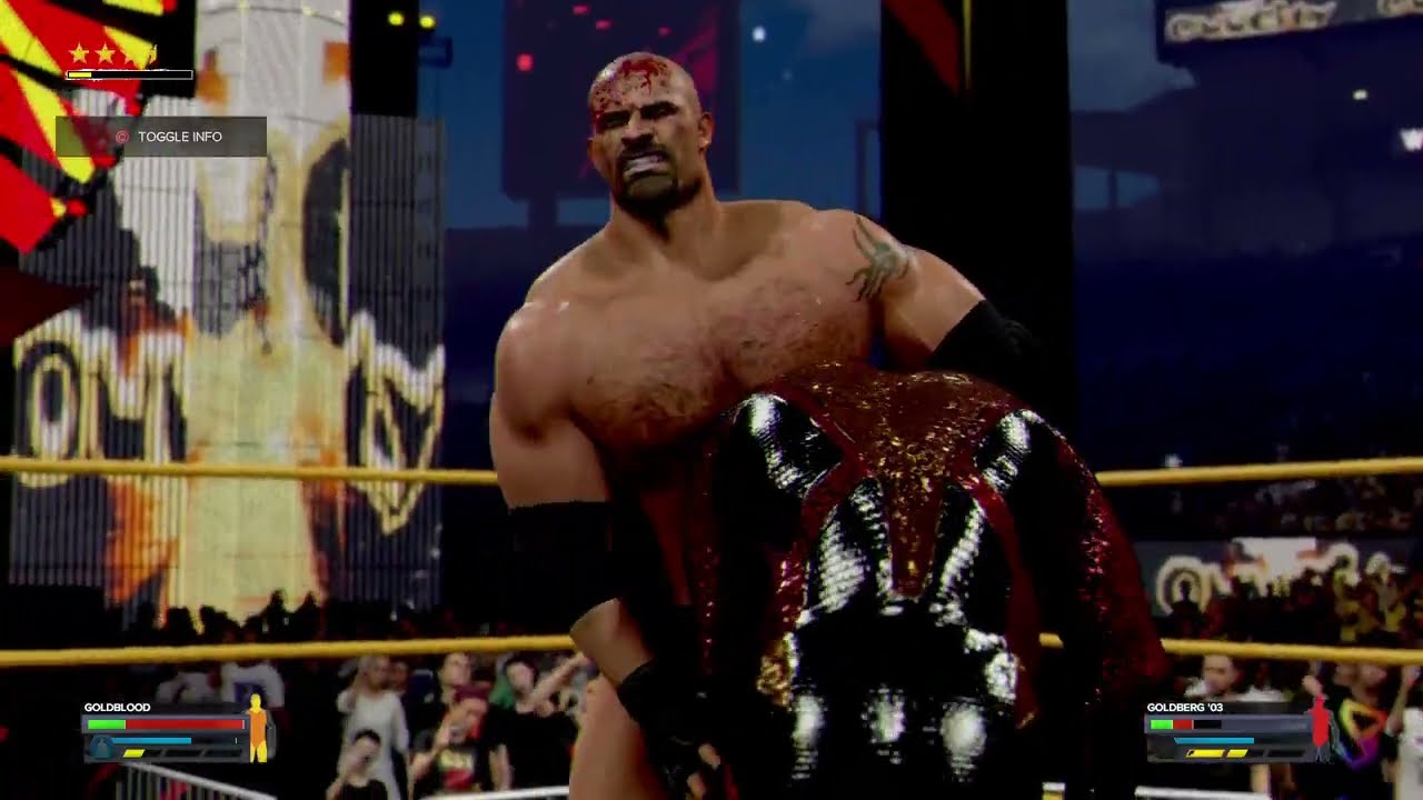 WWE 2K24 OUUCITY WRESTLING| GOLDBERG VS GOLDBLOOD