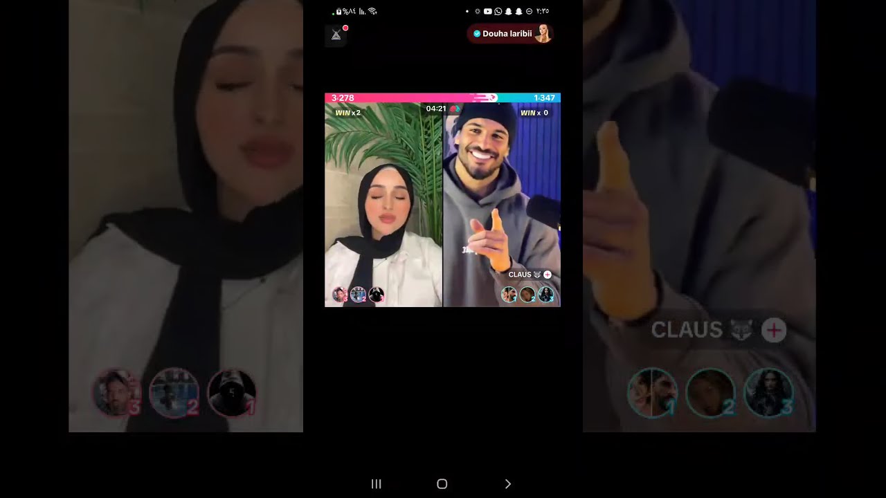 اقوى تحدي في عالم التيك توك ضحى ضد Claus