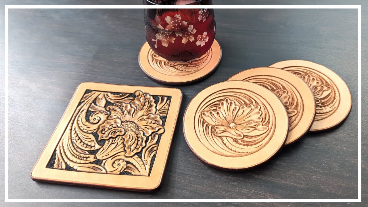 Sheridan vs Arizona | Leather Carving Coaster Showdown – Free Pattern Included