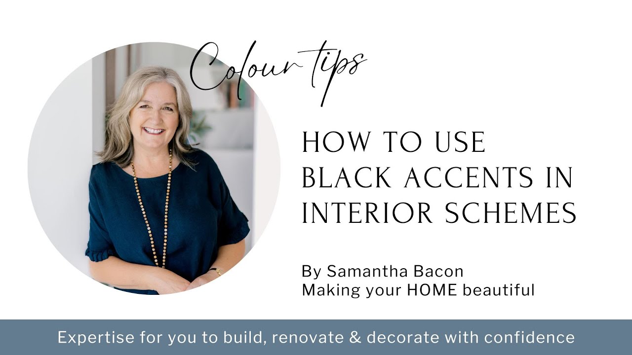 How to use black accents in your interior schemes