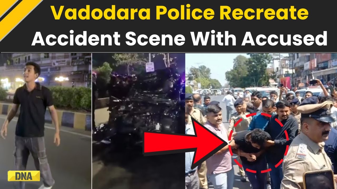 Vadodara Accident: Rakshit Chaurasia Brought To Vadodara Car Accident Spot By Police | Gujarat News
