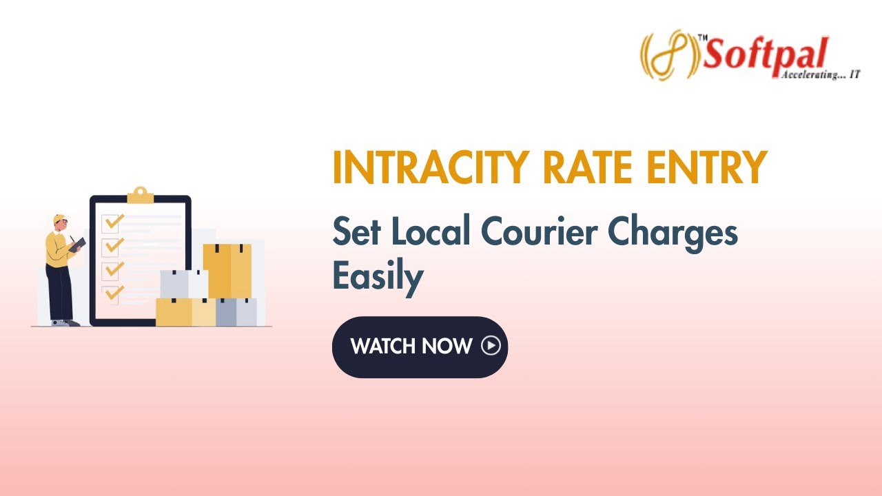 Rate Entry - Intracity