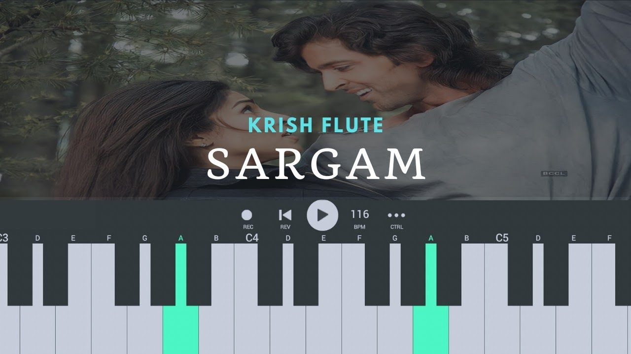 KRISH Flute Theme Notes | Piano Tutorial With Notes | Easiest On Youtube !!