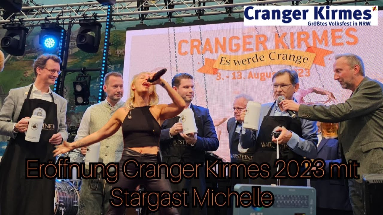 Eröffnungsfeier Cranger Kirmes 2023 mit Stargast Michelle