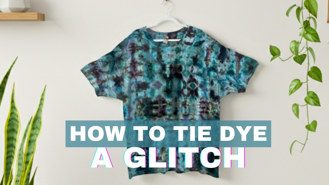 Узор тай-дай: как сделать глитч-тай-дай (простой способ складывания для среднего уровня)