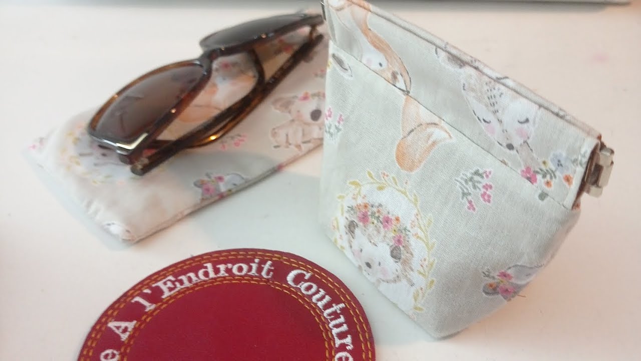 Tuto porte monnaie fermoir à cliquet 🧵✂️🪡