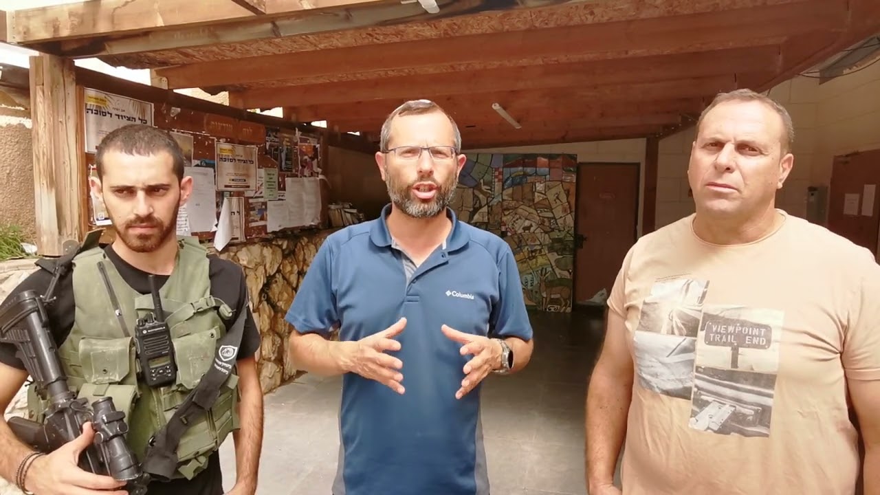 עדכון מביקור ראש המועצה ישראל גנץ עם הנהגת היישוב מעלה מכמש 8.10.23