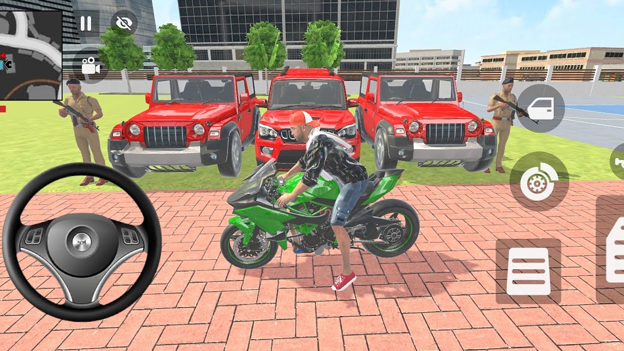 Franklin Order By 2⃣ Mahandar Thar And1⃣ Mahandar Scorpio In Indian 🇮🇳 Showroom Thief Auto Simulator