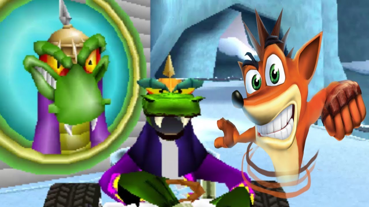 الثعبان الاخضر وكراش تقفيلة تيم راسنج | crash team racing final