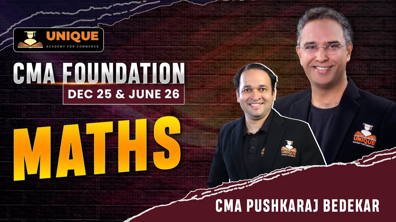 CMA FOUNDATION | MATHS LECTURE 14 | ARITHMATIC & JEOMETRIC PROGRESSION DEC 25 & JUNE 26 |