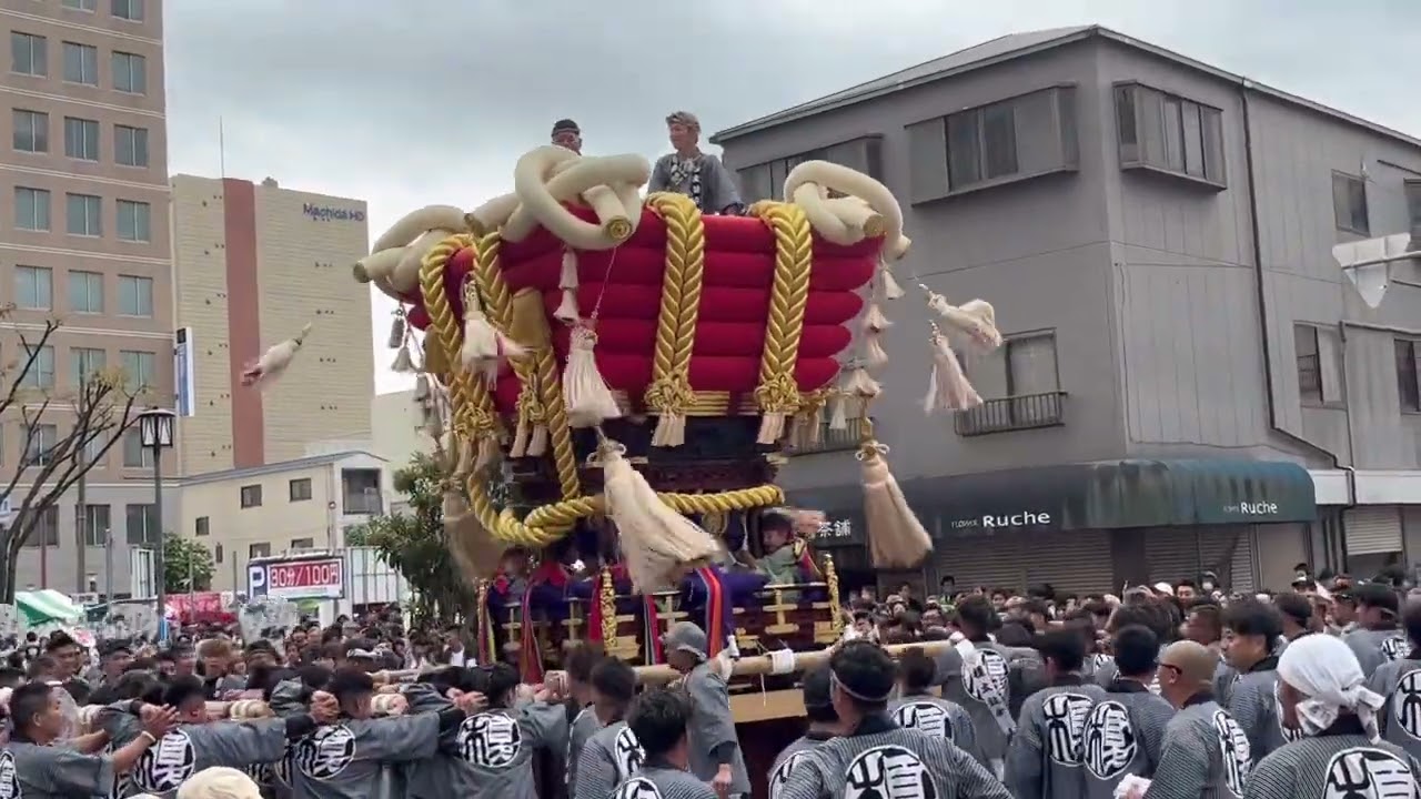 2025.10.19 第52回堺まつりふとん太鼓本担ぎ(第2部),8台共同ベラ合戦〜帰町