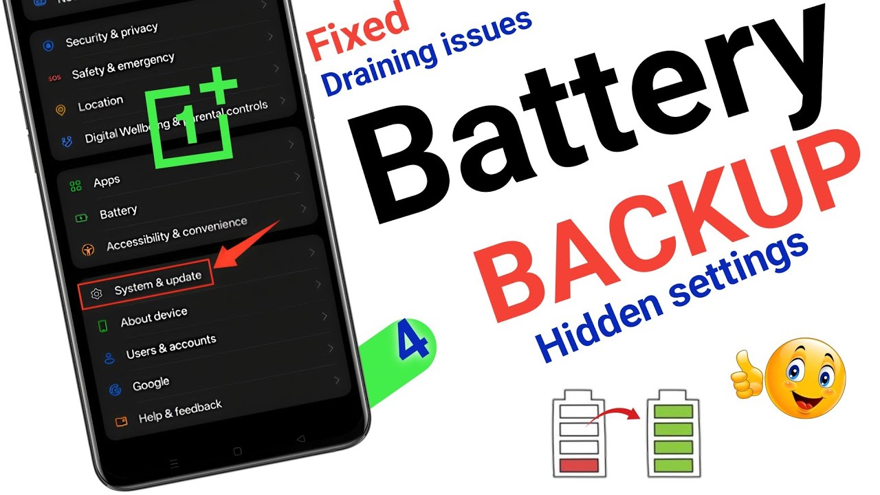Fix battery Drain issue on oneplus phones setting🔋Battery Backup Settings 💪 OnePlus Nord, Update 