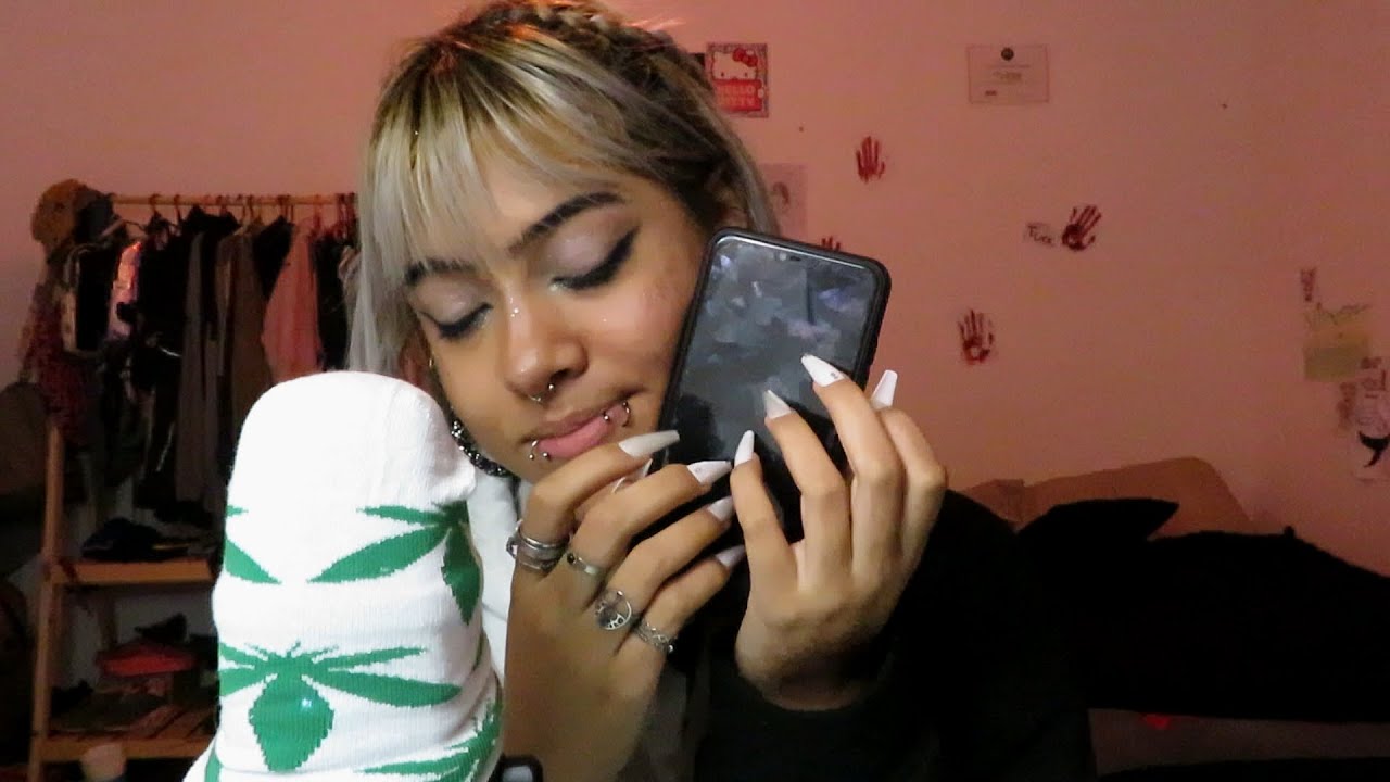 tapping en mi celular/Asmr tapping con uñas largas🌷