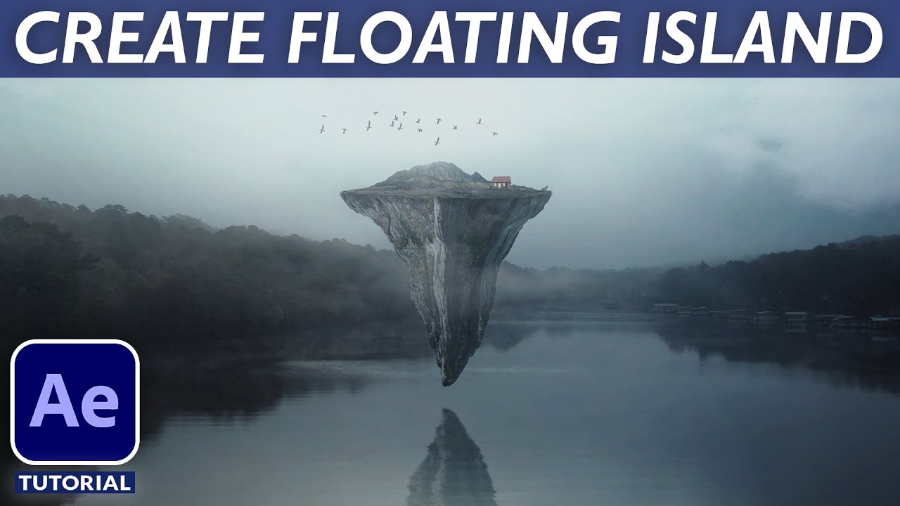 How to Create FLOATING ISLAND - After Effects VFX Tutorial