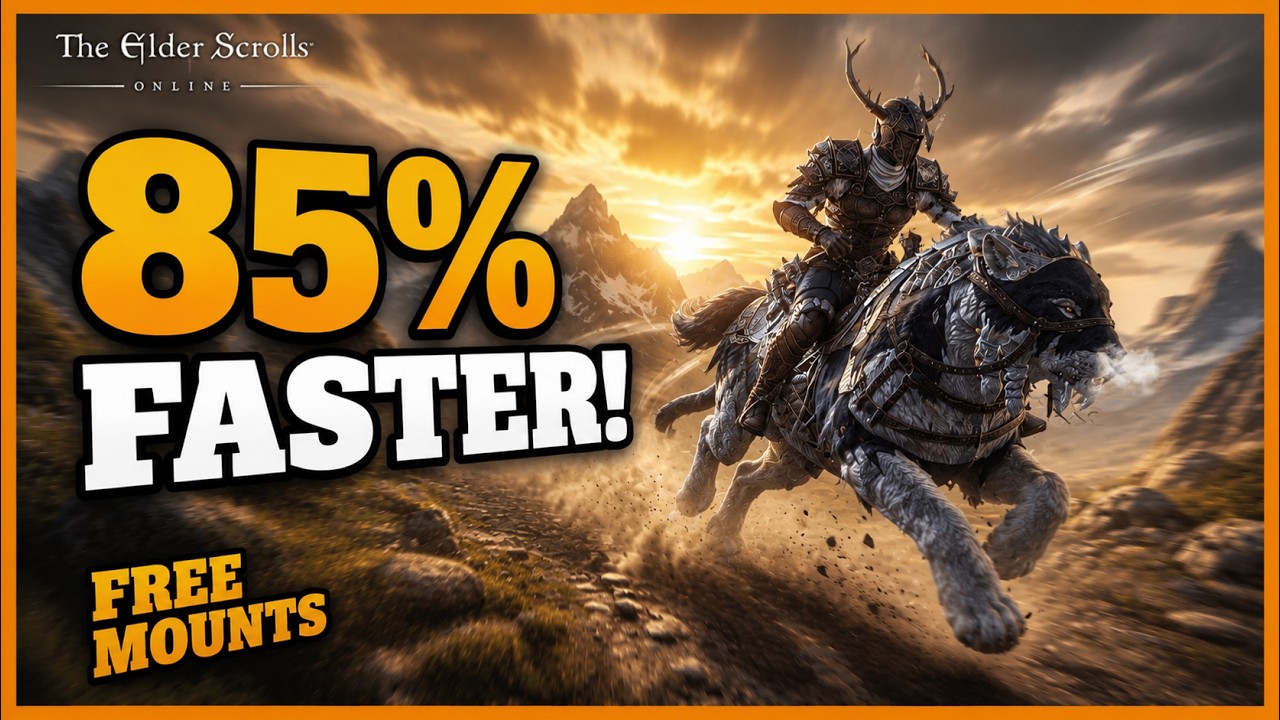 Как получить бесплатные ездовые животные в ESO и ускорить их на 85%