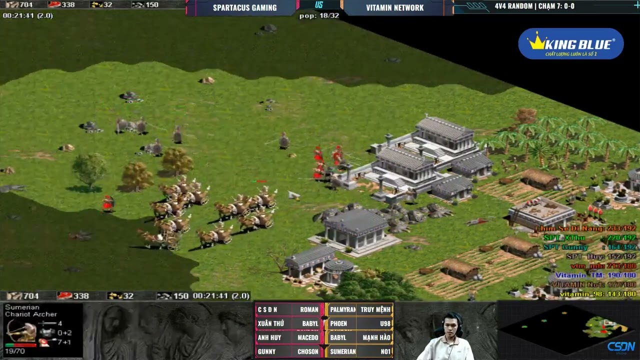 4vs4 Random | Team SpartaCus vs Team Vitamin | 19/04/2024 #aoe #chimsedinang