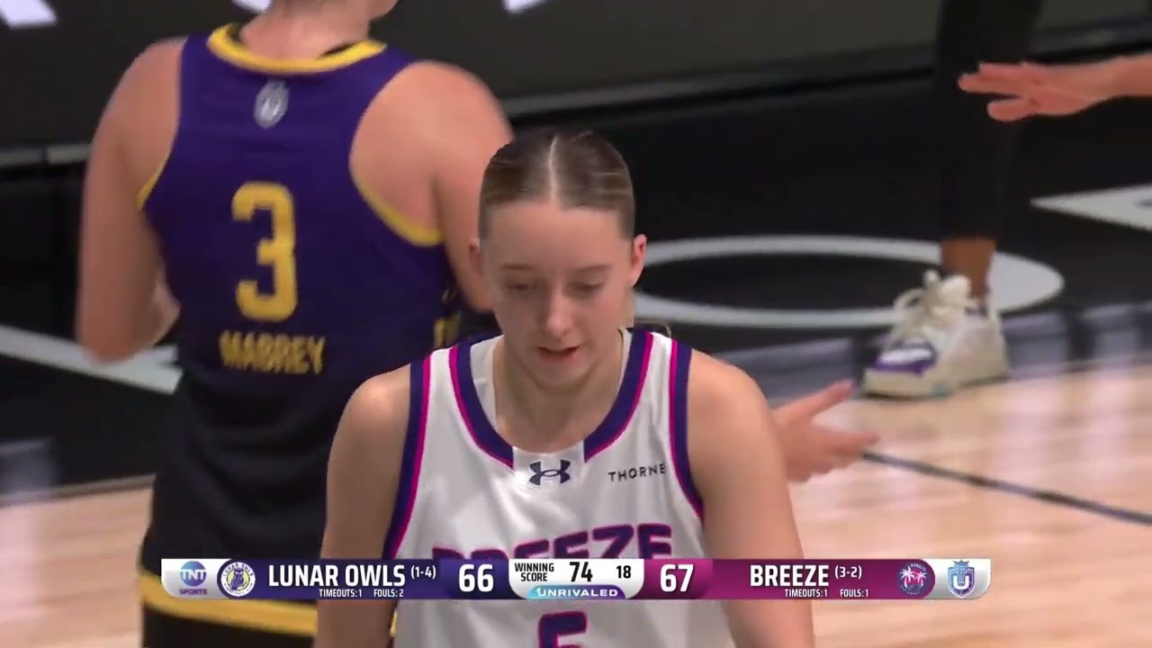 Every Kiss begins with Paige! | UNRIVALED |   LUNAR OWLS VS BREEZE