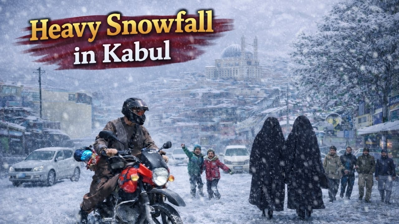 Heavy Snowfall in Kabul | The City Covered in Pure White
