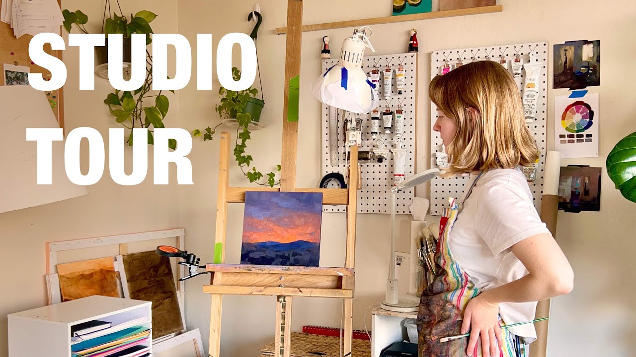 Studio tour: my home art studio ✣ my art studio in San Francisco