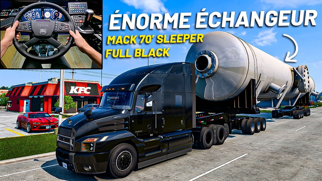 🚨LIVRAISON D'UN ÉNORME ÉCHANGEUR DE CHALEUR ! (American Truck Simulator/ATS)