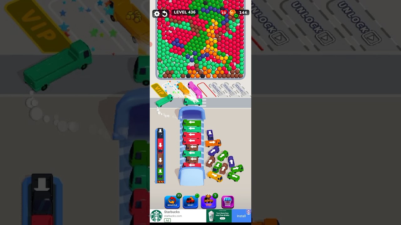 Bubble Bus 🚌: Parking Jam Puzzle Game level 436