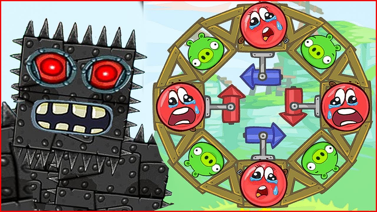 СДЕЛАЛ КРУТУЮ ТАЧКУ в ПЛОХИХ СВИНКАХ ! Красный Шарик и свой уровень в Bad Piggies