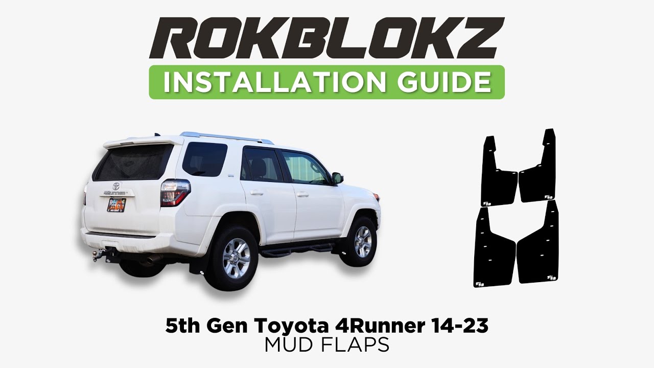 2014-2023 Toyota 4runner (5th Gen): How to install Rokblokz Rally Style Mud Flaps