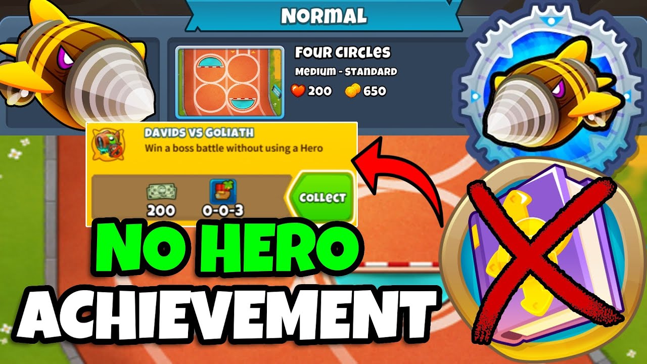 Dreadbloon Normal Tutorial || No Hero Achievement + No Monkey Knowledge || Four Circles (BTD6)